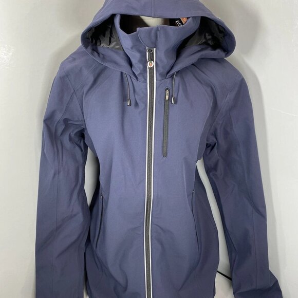 Kerrits Women’s Victory Lap Waterproof Rain Jacket – Navy Blue – Size XS - Picture 1 of 12